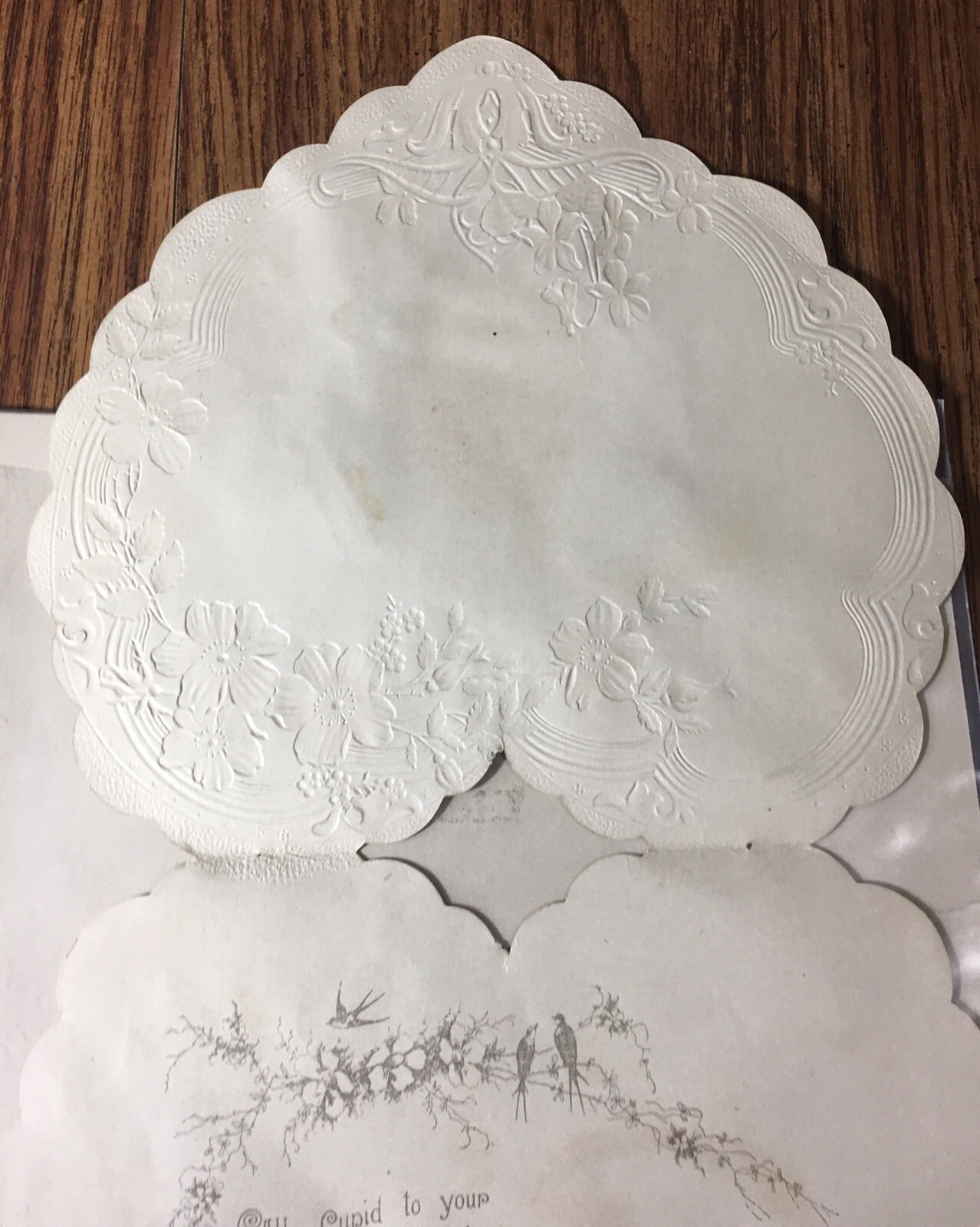 Antique Heart Valentine, To Baby from Grandma 1908 Valentine’s Day Card