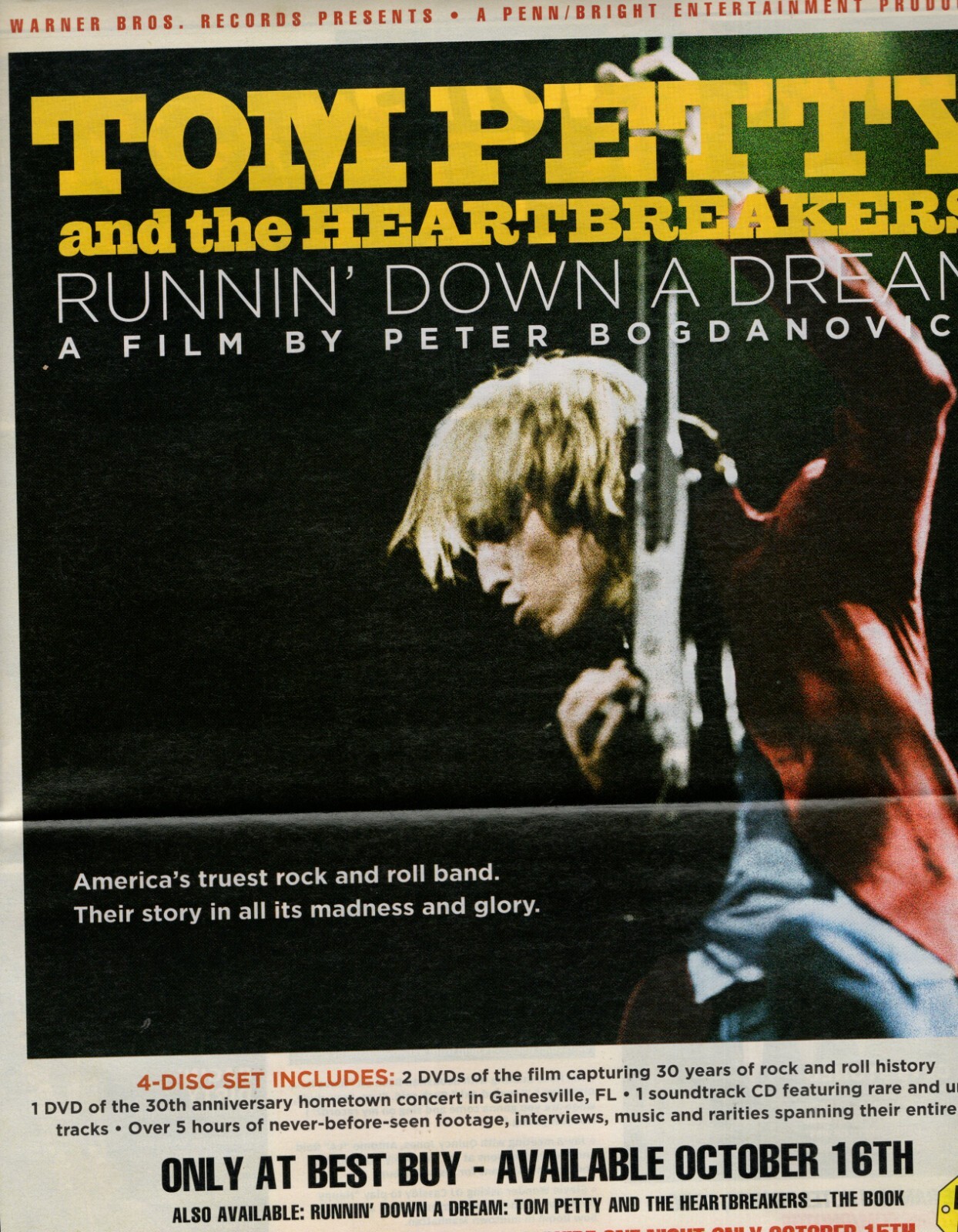 Tom Petty Magazine Photo Clipping 1 page C0928