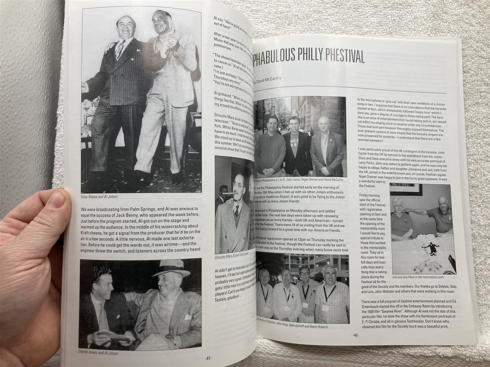 Fall 2011 The Jolson Journal International Al Jolson Society Magazine Vtg