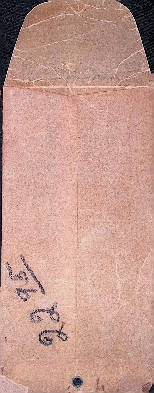 1940s Utility Envelope Metal Clasp 926/26 Tan Paper Grommet Vintage Filing