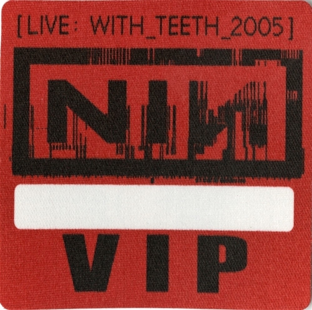 Nine Inch Nails 2005 Live: With Teeth concert tour Backstage Pass