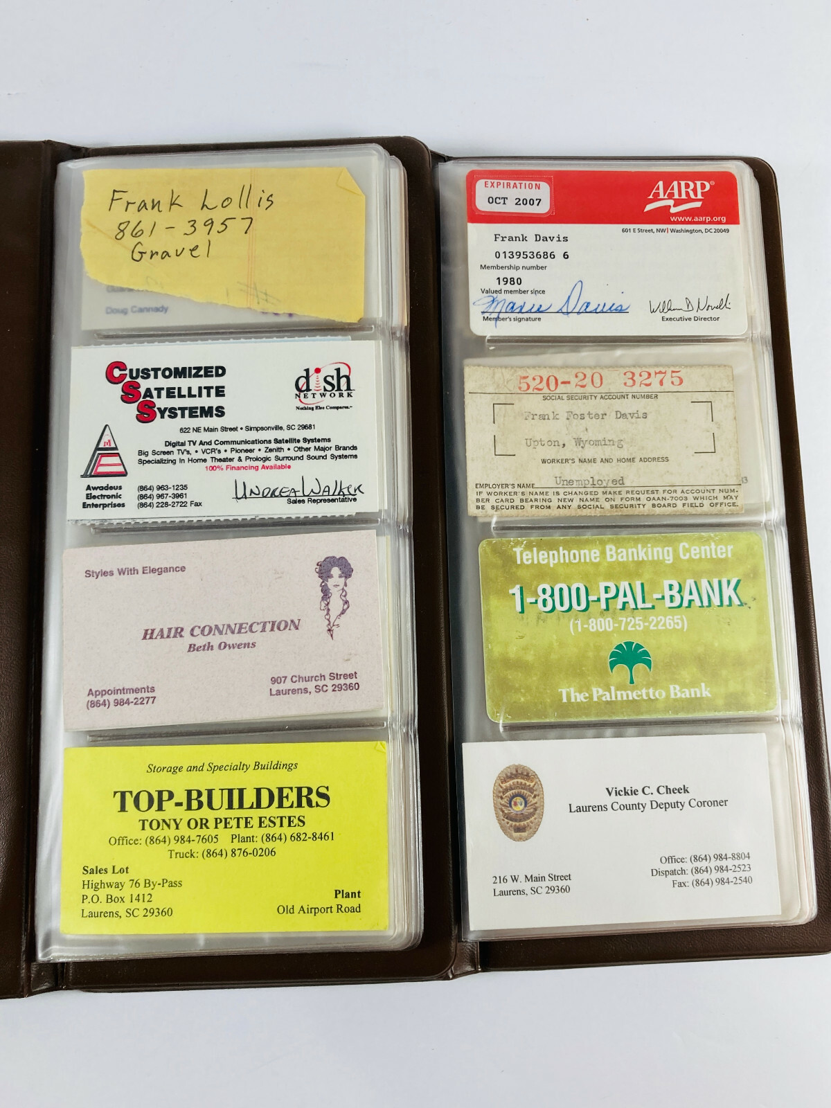 Lot (150+) Vintage South Carolina SC Business Cards advertising 70s 80s 90s