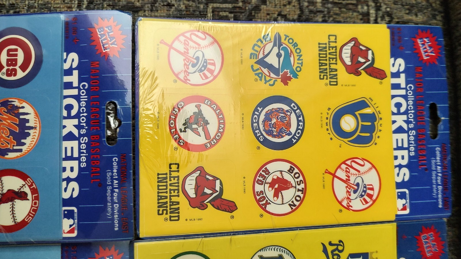 Gibson Greetings MLB TEAM Stickers Sheet American & National League – 4