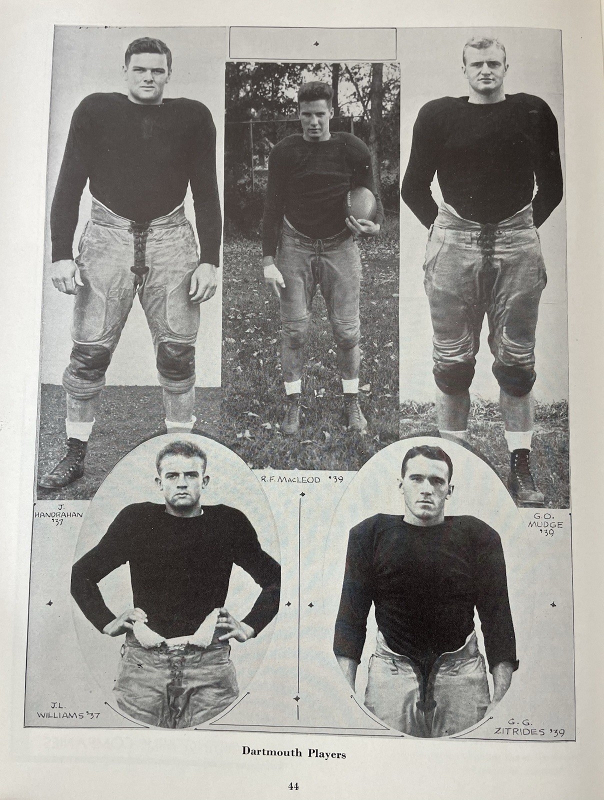 1936 FOOTBALL PROGRAM HARVARD CRIMSON Vs. DARTMOUTH INDIANS BIG GREEN IVY LEAGUE