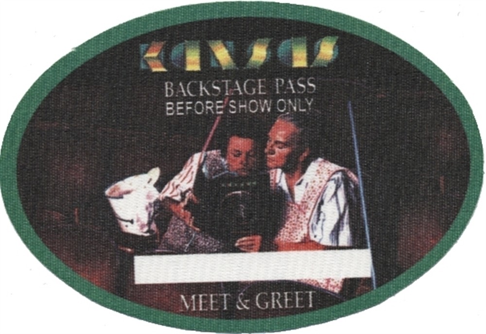 Kansas 1995 Freaks of Nature concert tour Meet & Greet Backstage Pass