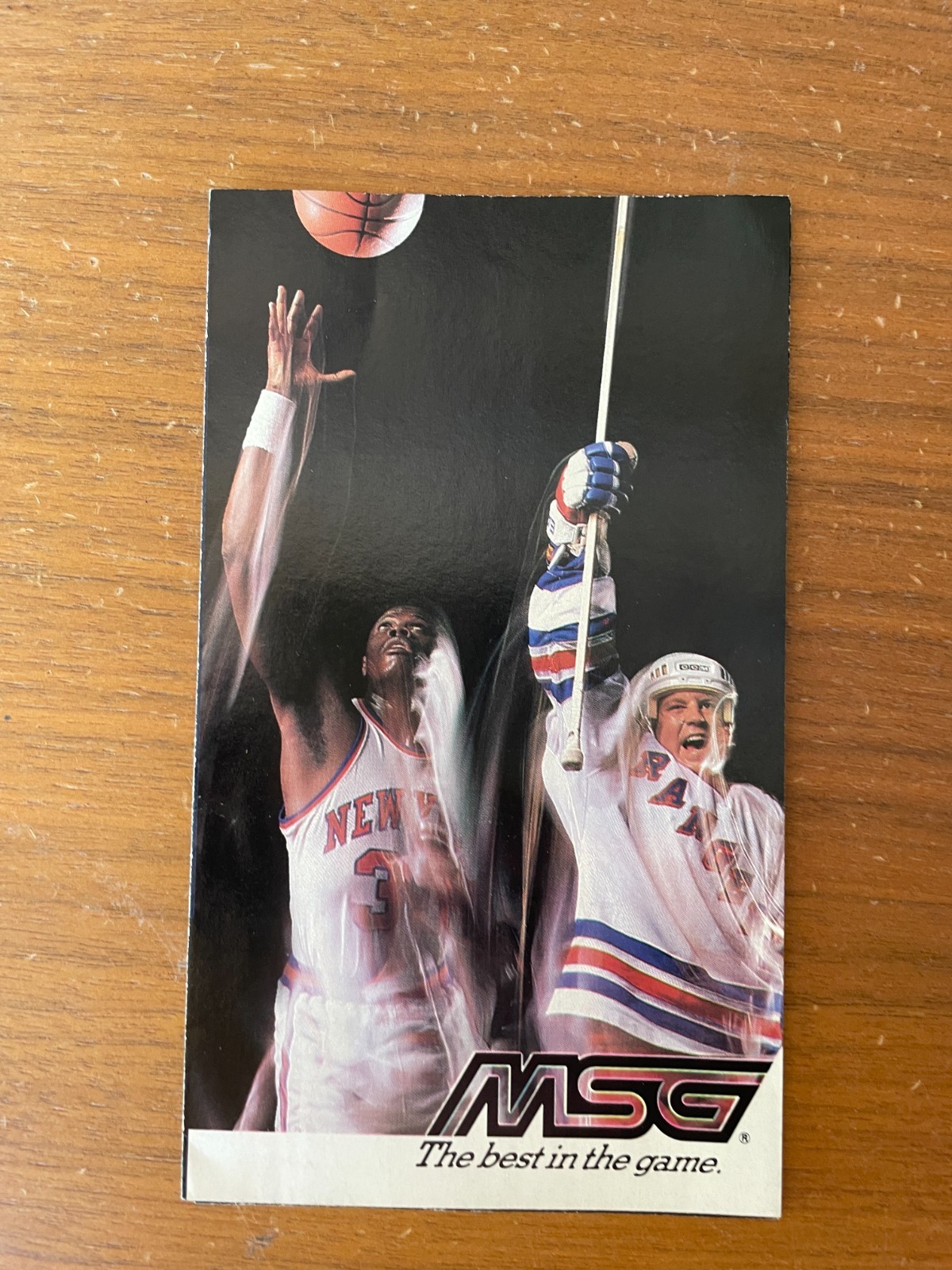 MSG Hockey Brochure 1990-1991 Knicks And Rangers Schedule