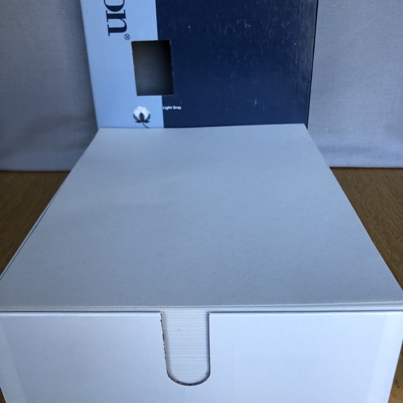 Vintage EATON PRIVATE STOCK 25% Cotton Fibre 24# Light Gray Laid Paper 500/Box