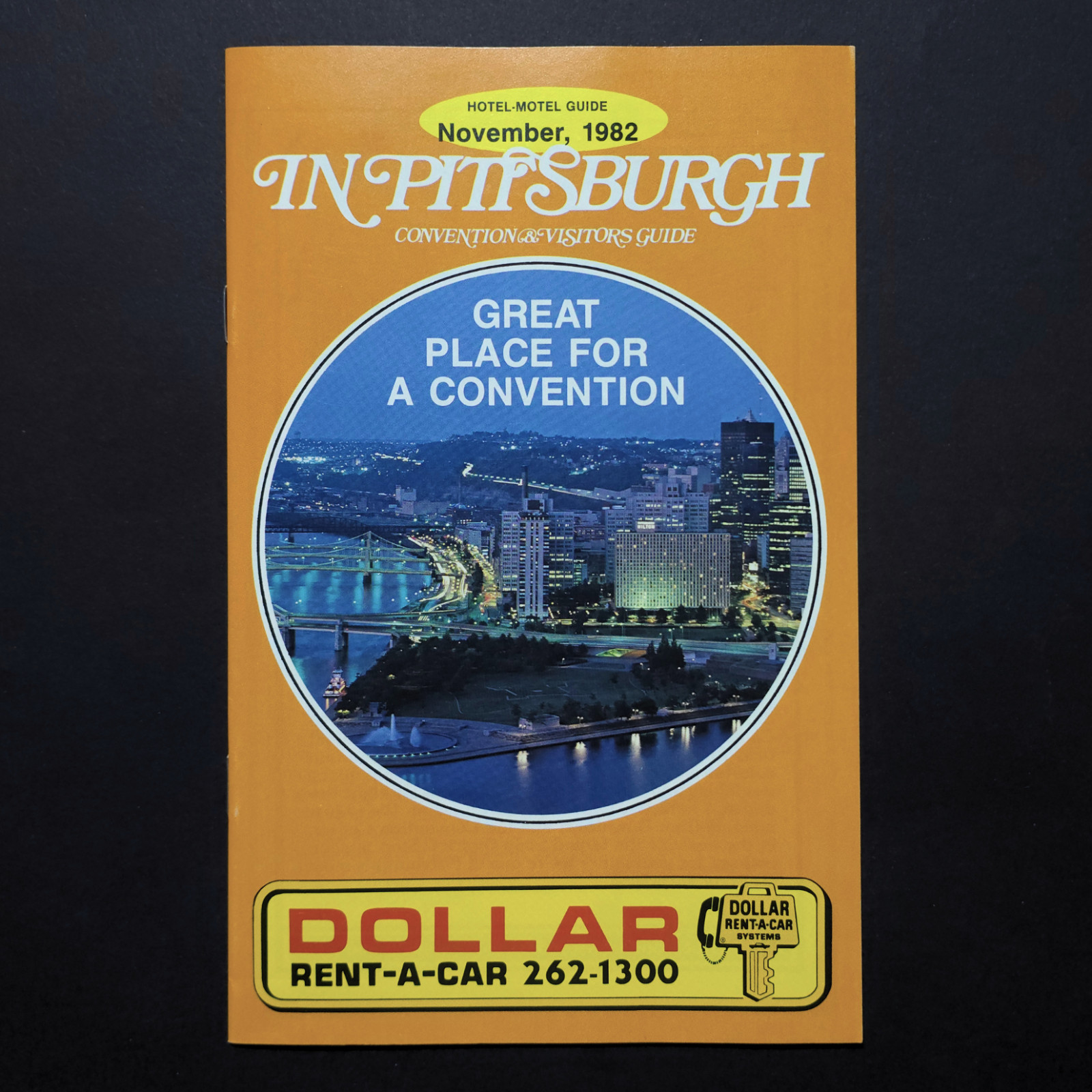 Pittsburgh Convention Visitors Guide Hotel Motel Travel Dining 1982 Booklet