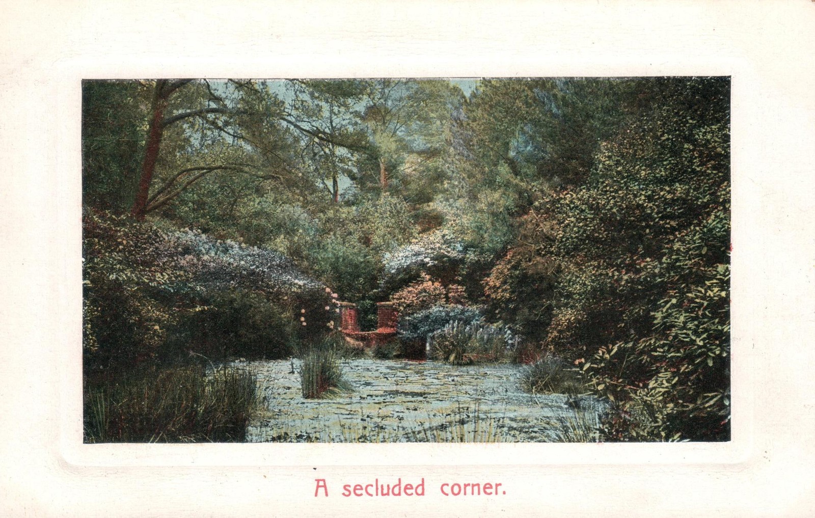 Early 1900’s ANTIQUE Popular Series #474 A Secluded Corner POSTCARD – USED