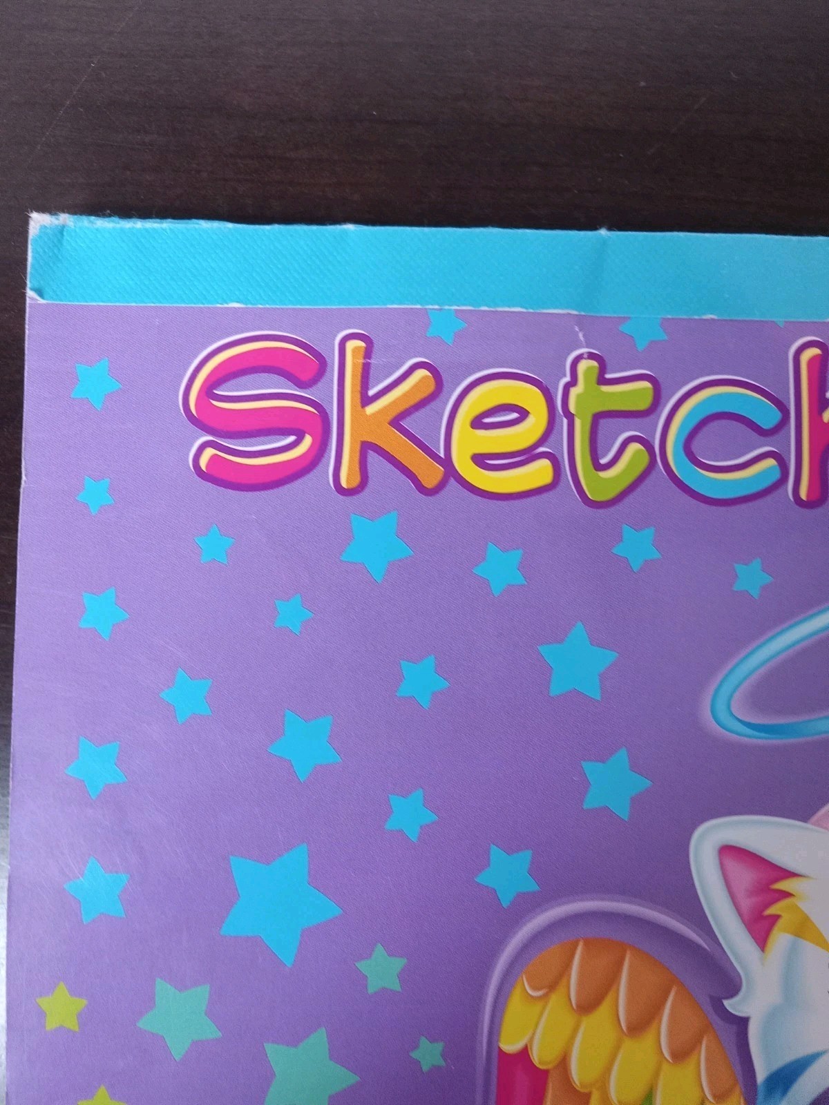 Lisa Frank Angel Kitty Sketch Book Tear And Share Pages Kitten Cat 90s Colorful