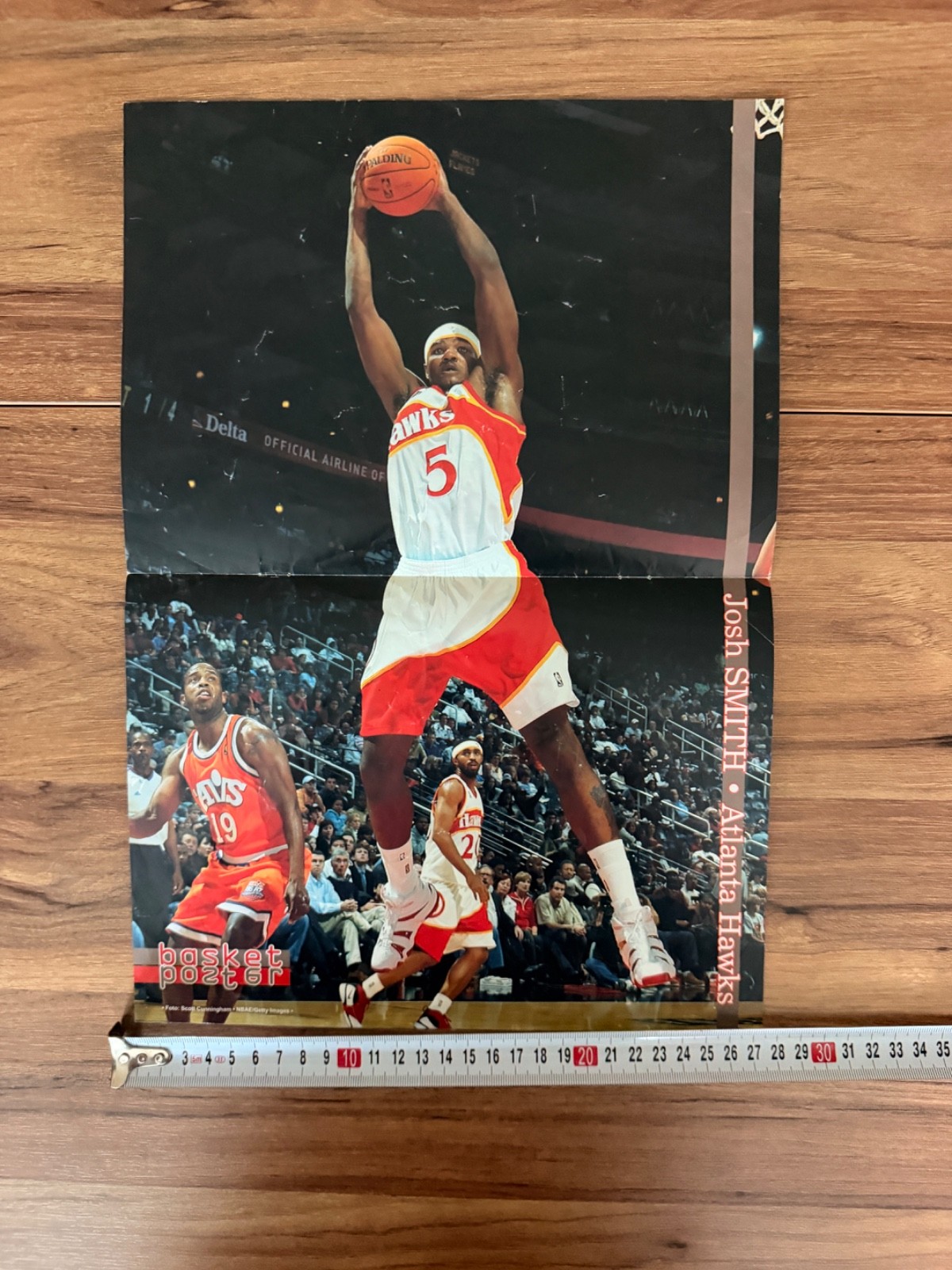 Tracy McGrady Josh Smith Double Sided NBA Poster Houston Rockets Hawks RareTracy