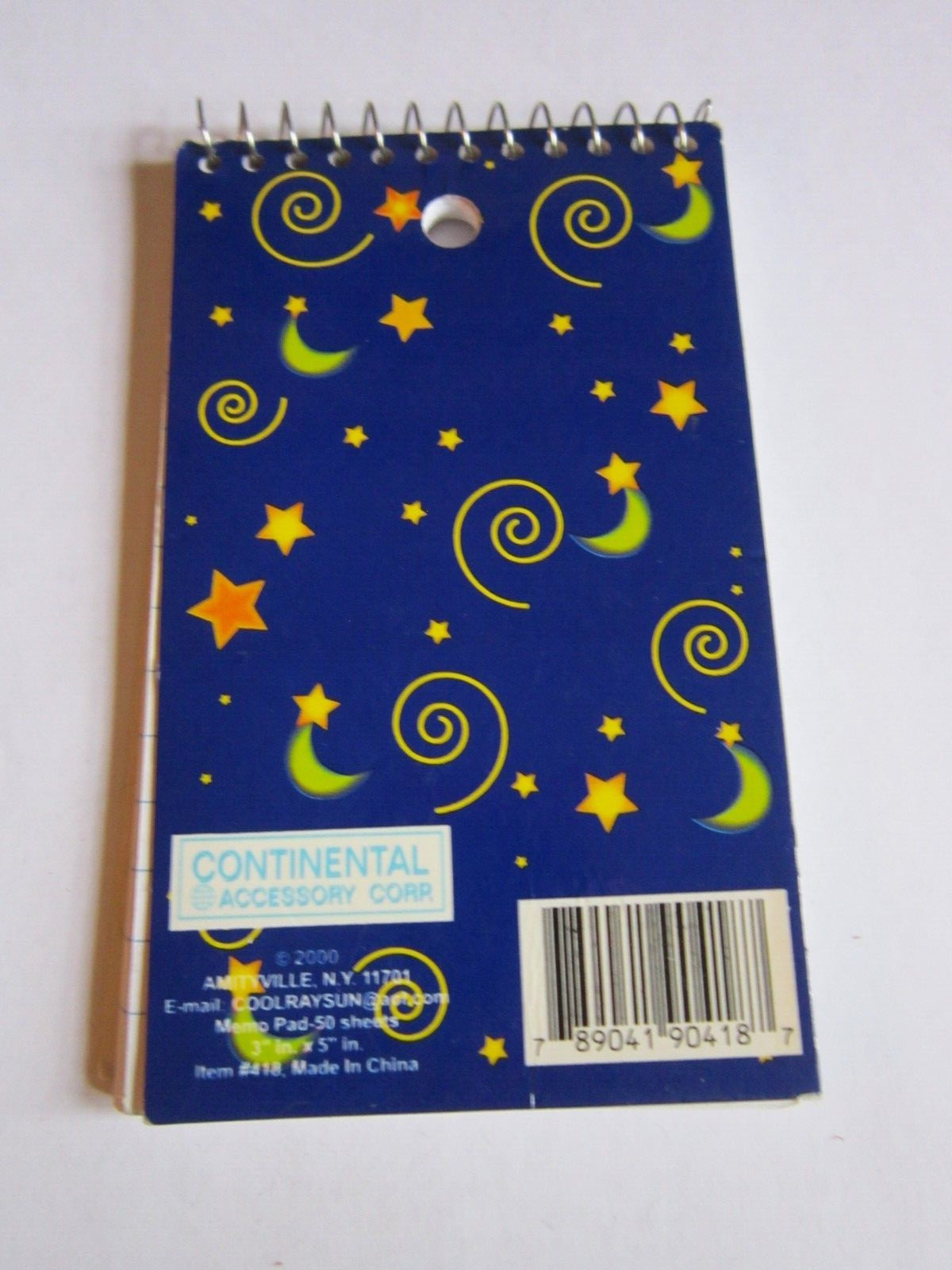 Continental Accessory Corp STAR Notebook Note Pad Lined 3 x 5″ USED Vtg
