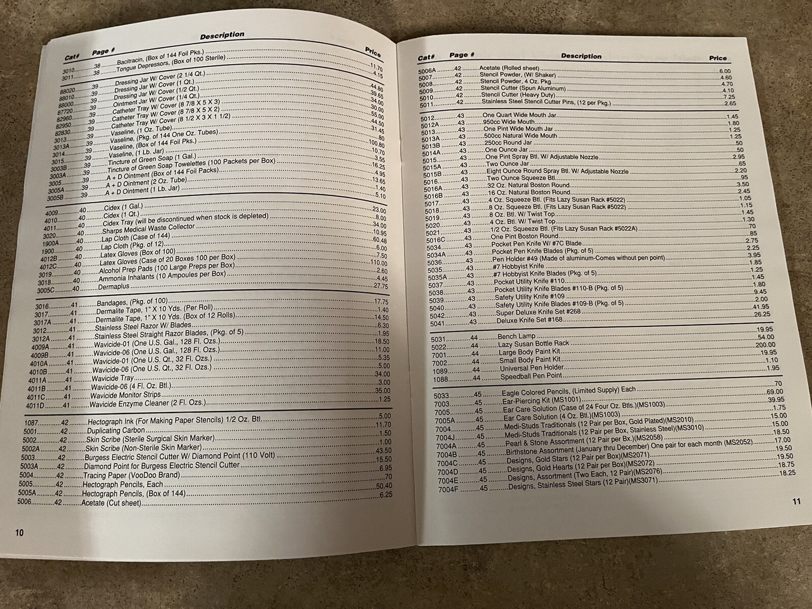 Vintage 1996-97 Huck Spaulding Ent Inc Tattoo Catalog Supplement & Price List