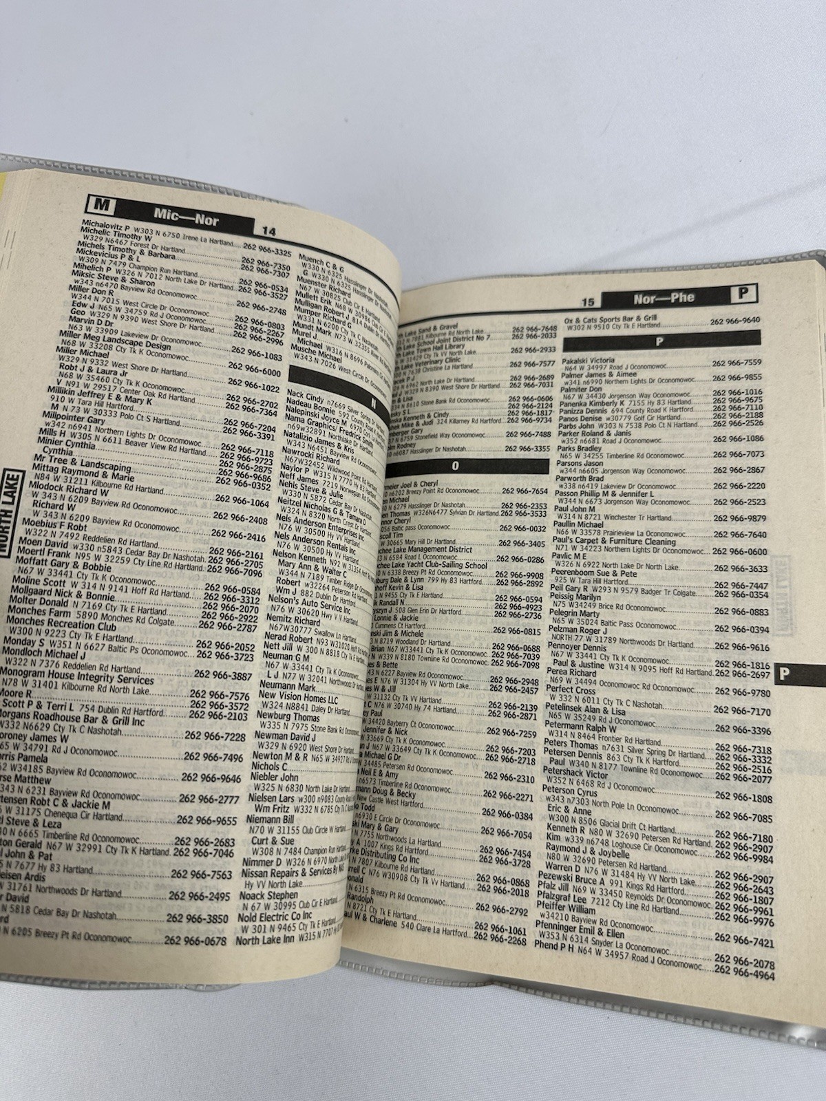 Vintage Hustisford Wisconsin Phone Directory Telephone Book w/ Cover