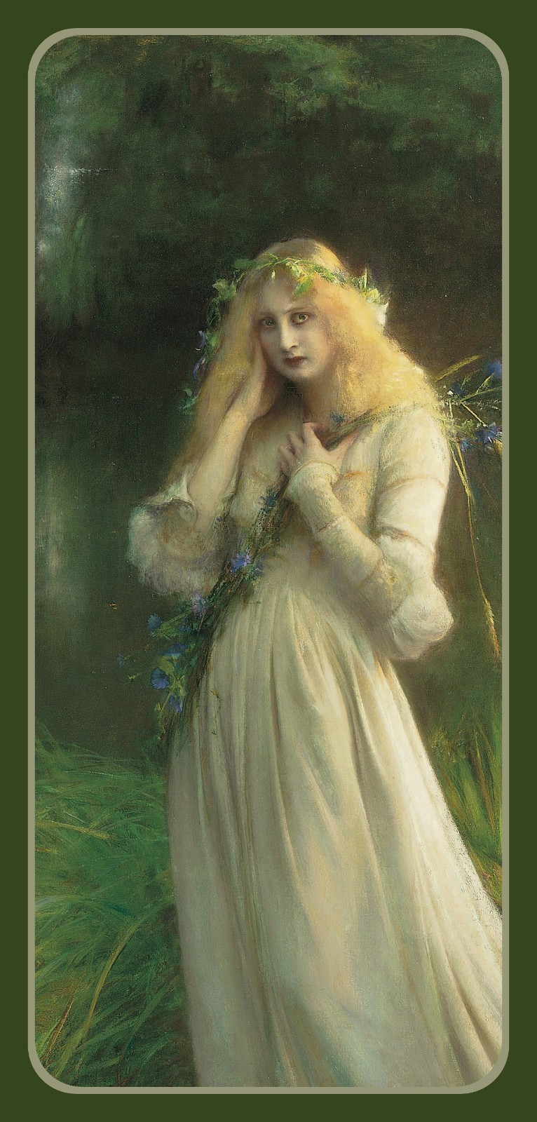 Shakespeare’s OPHELIA – 1900s Vintage Art – Laminated Photo Bookmark