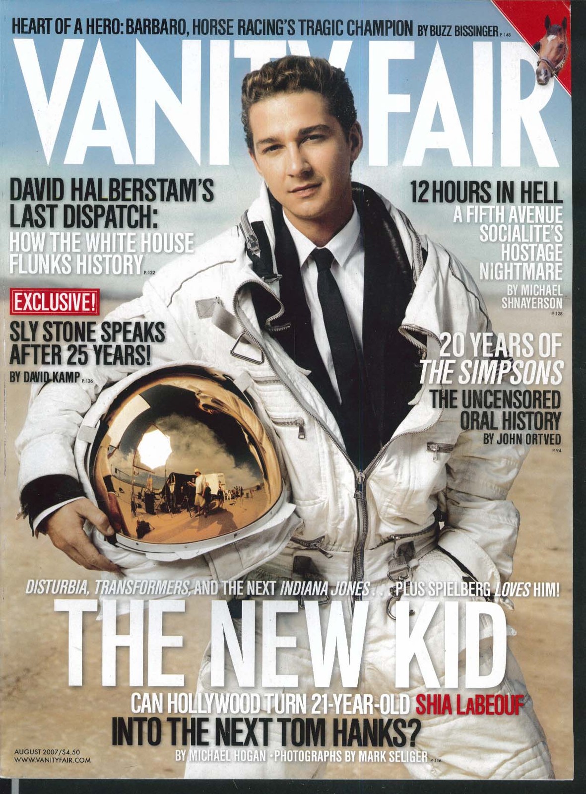 VANITY FAIR Shia LaBeouf David Halberstam Sylvester Stallone 8 2007