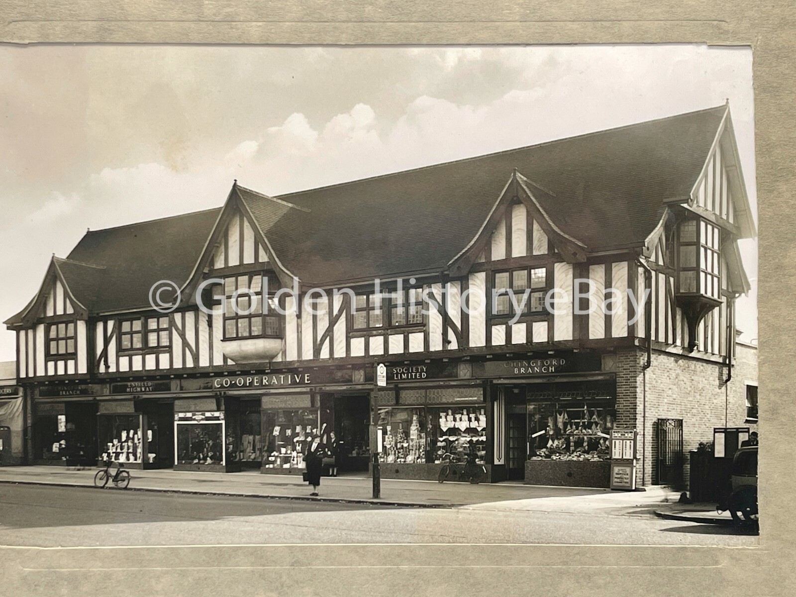 VINTAGE CO-OP SOCIETY SHOP FRONT PHOTO PHOTOGRAPH CHINGFORD MIDDLESBOROUGH