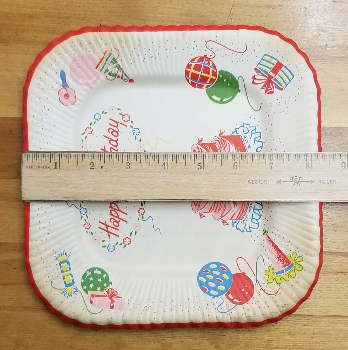 8 Reed? 1940’s-1950’s *HAPPY BIRTHDAY PAPER PLATES*