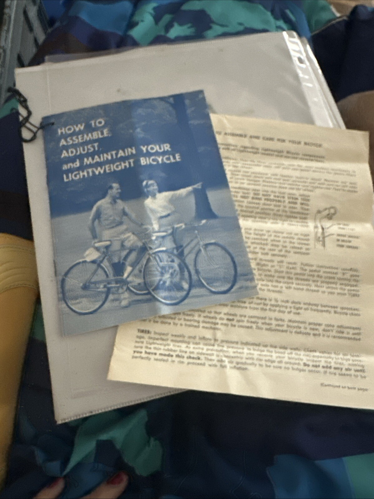How To Assemble Adjust And Maintain Your Lightweight Bicycle Manuals Vintage