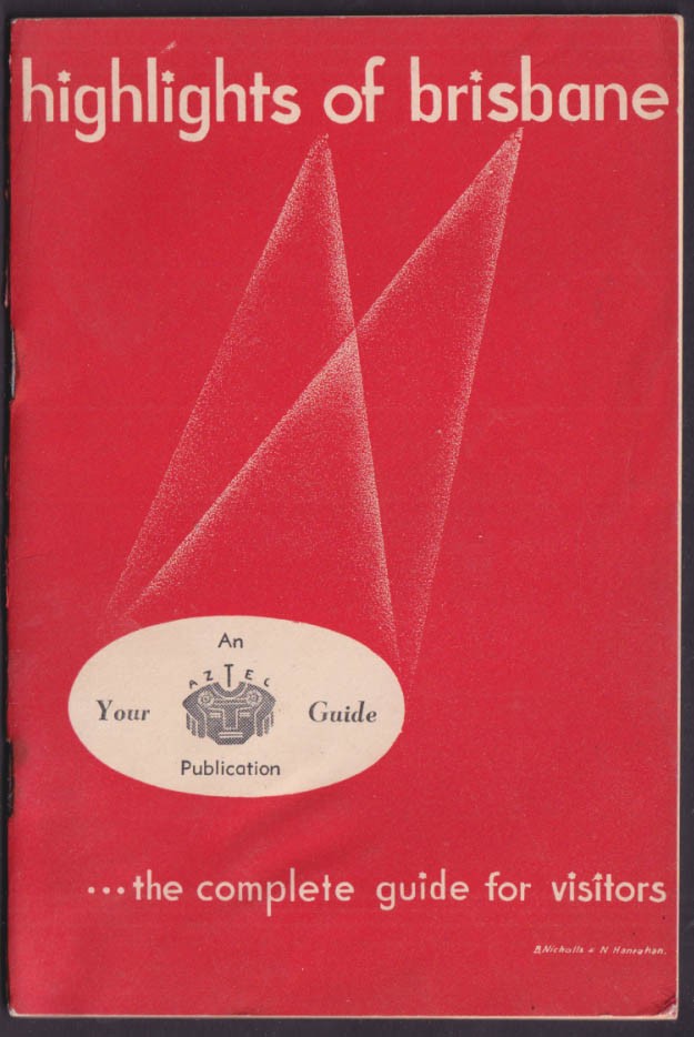 Highlights of Brisbane Australia Visitor Guide c 1950