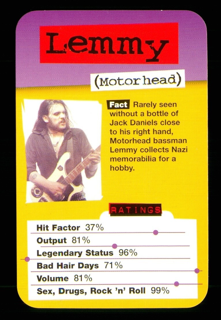 1 x 2006 info card music rock – Lemmy Motorhead – A022