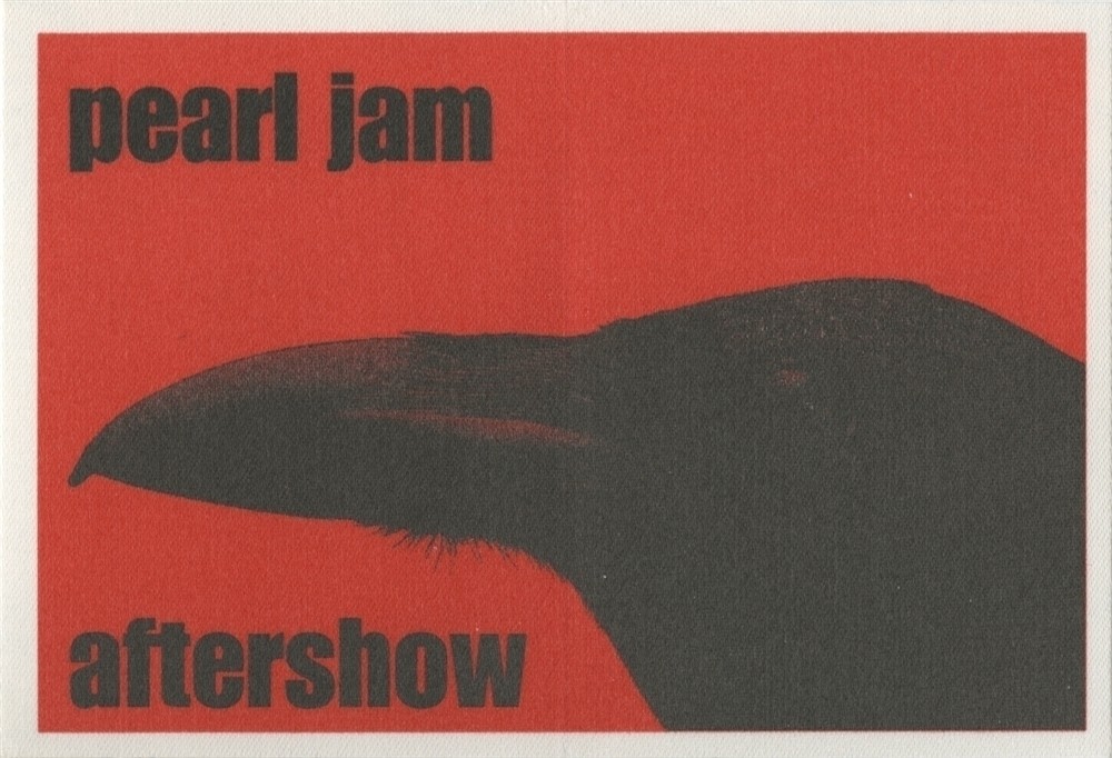 Pearl Jam 1998 Yield concert tour Aftershow Backstage Pass