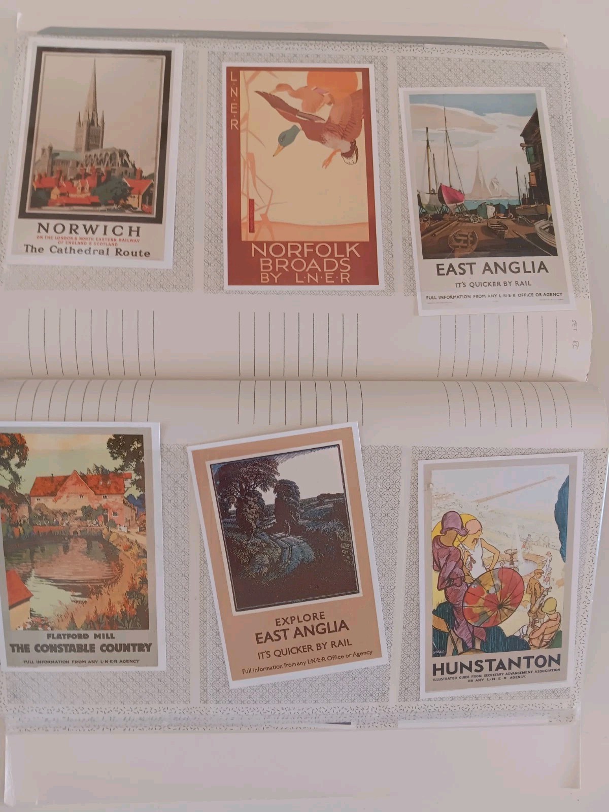 Steam Train Postcards. 4 Books Each Containing Approx 50 Cards Mostly LNER.