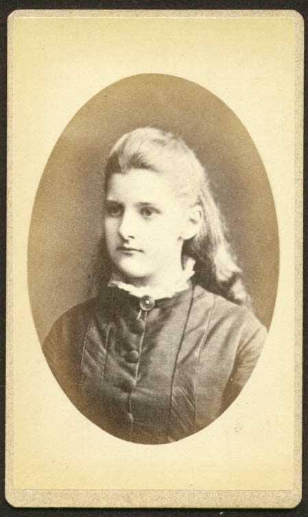 Unknown fair-haired girl CDV Richardson Boston MA