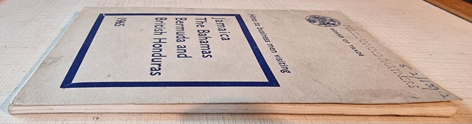 Hints to Business Men Visiting Jamaica Bahamas Bermuda & British Honduras 1965