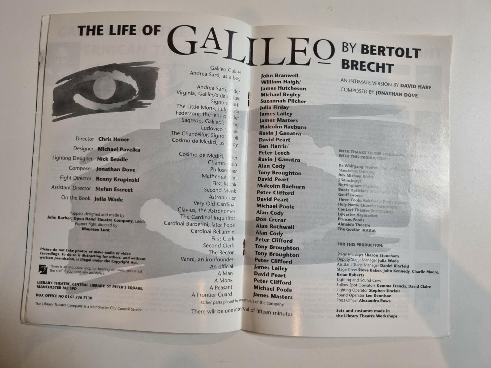 THE LIFE OF GALILEO – JOHN BRANWELL WILLIAM HAIG JAMES HUTCHESON JULIA FINLAY
