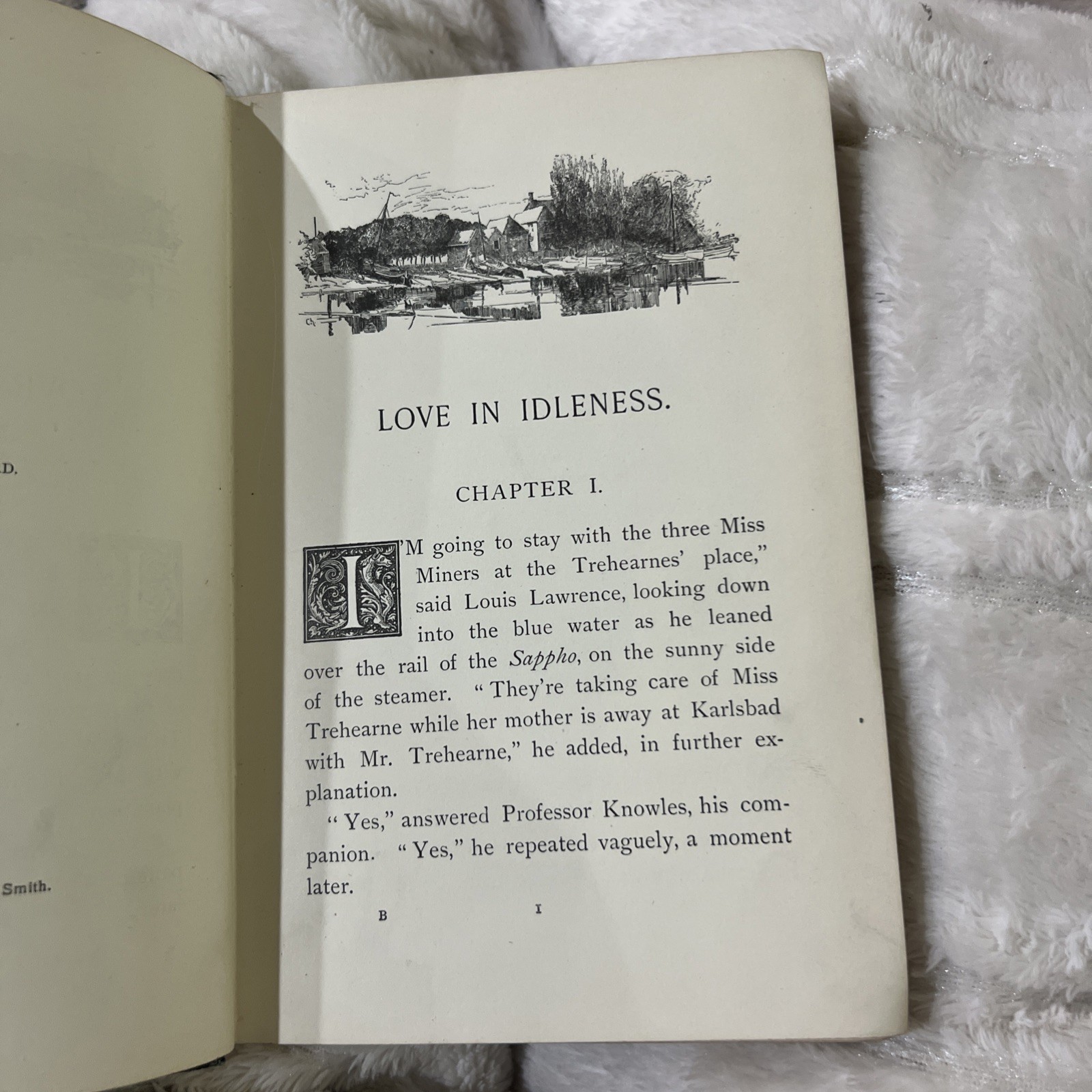 LOVE IN IDLENESS A Tale of Bar Harbor Maine 1894 1st Edition Illustrated