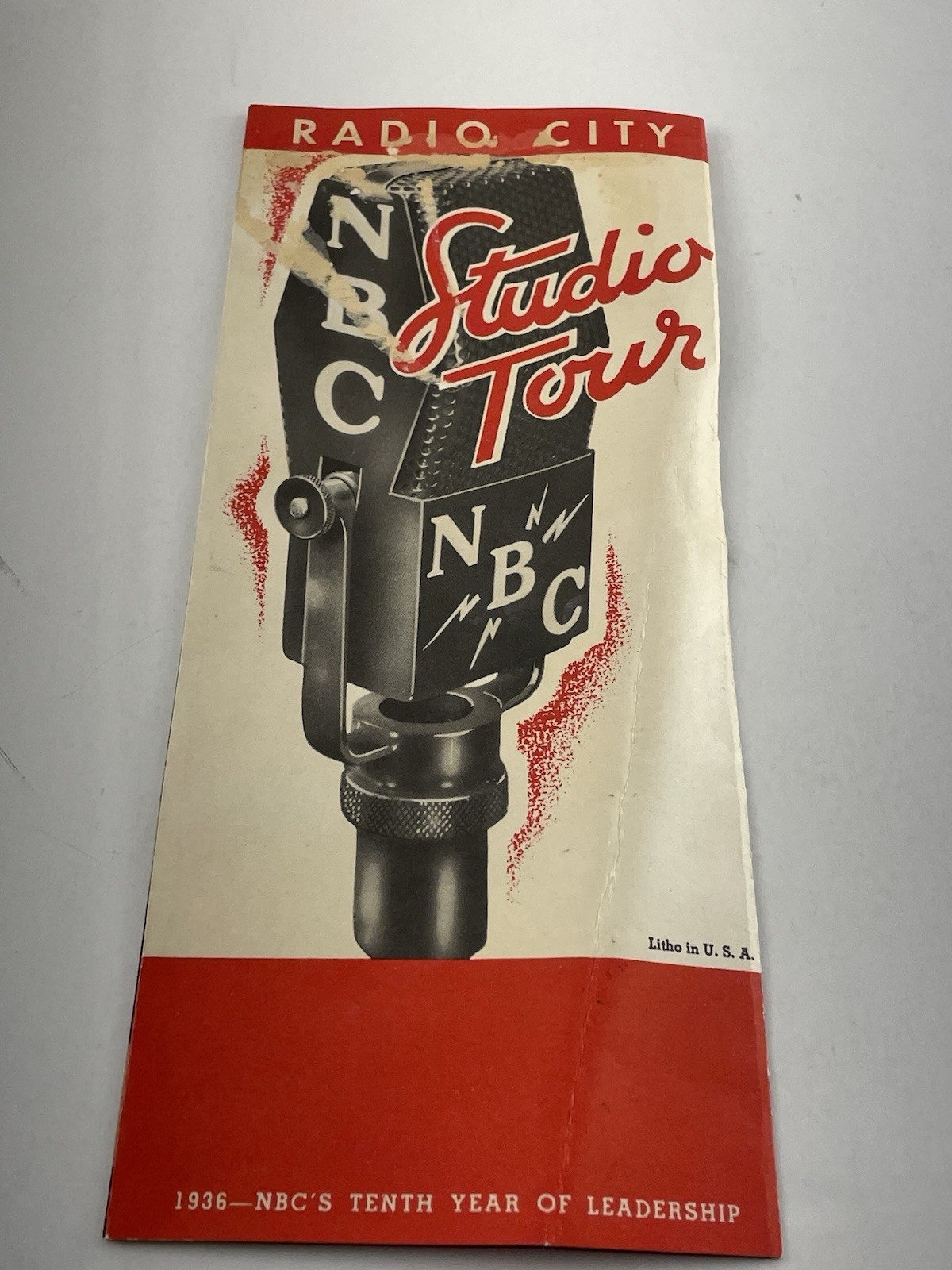 1936 NBC Radio City Studio Tour Brochure Rockefeller Center New York Art Deco