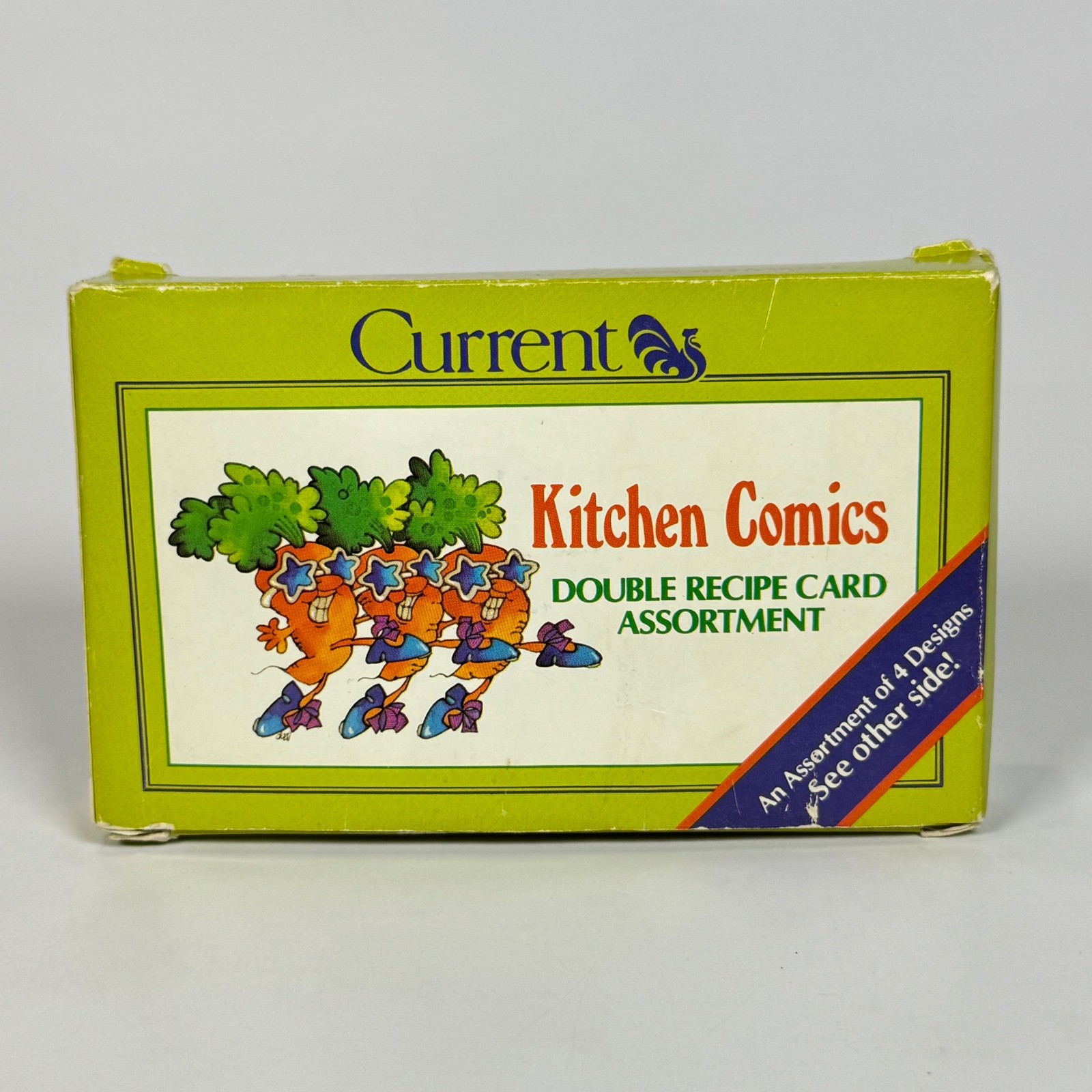 Vintage 1982 Current Kitchen Comics Double Recipe Card Assortment 24ct Veggies