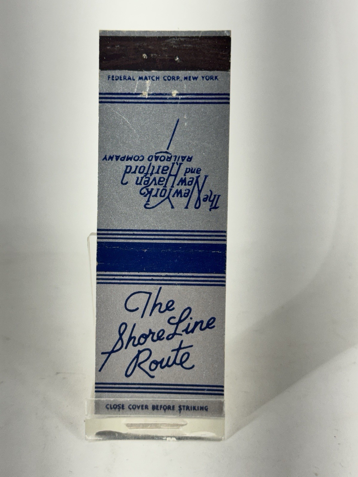 The Shore Line Route NY New Haven Hartford Railroad Company Matchbook Cover m10