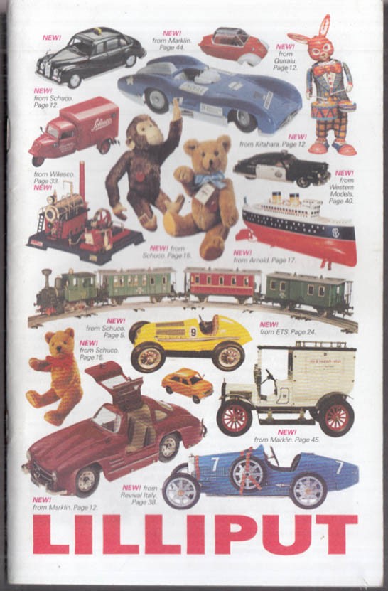 Lilliput Mechanical Toys catalog 5 1995 b Schuco ETS Paya Micro Racer Arnold &c