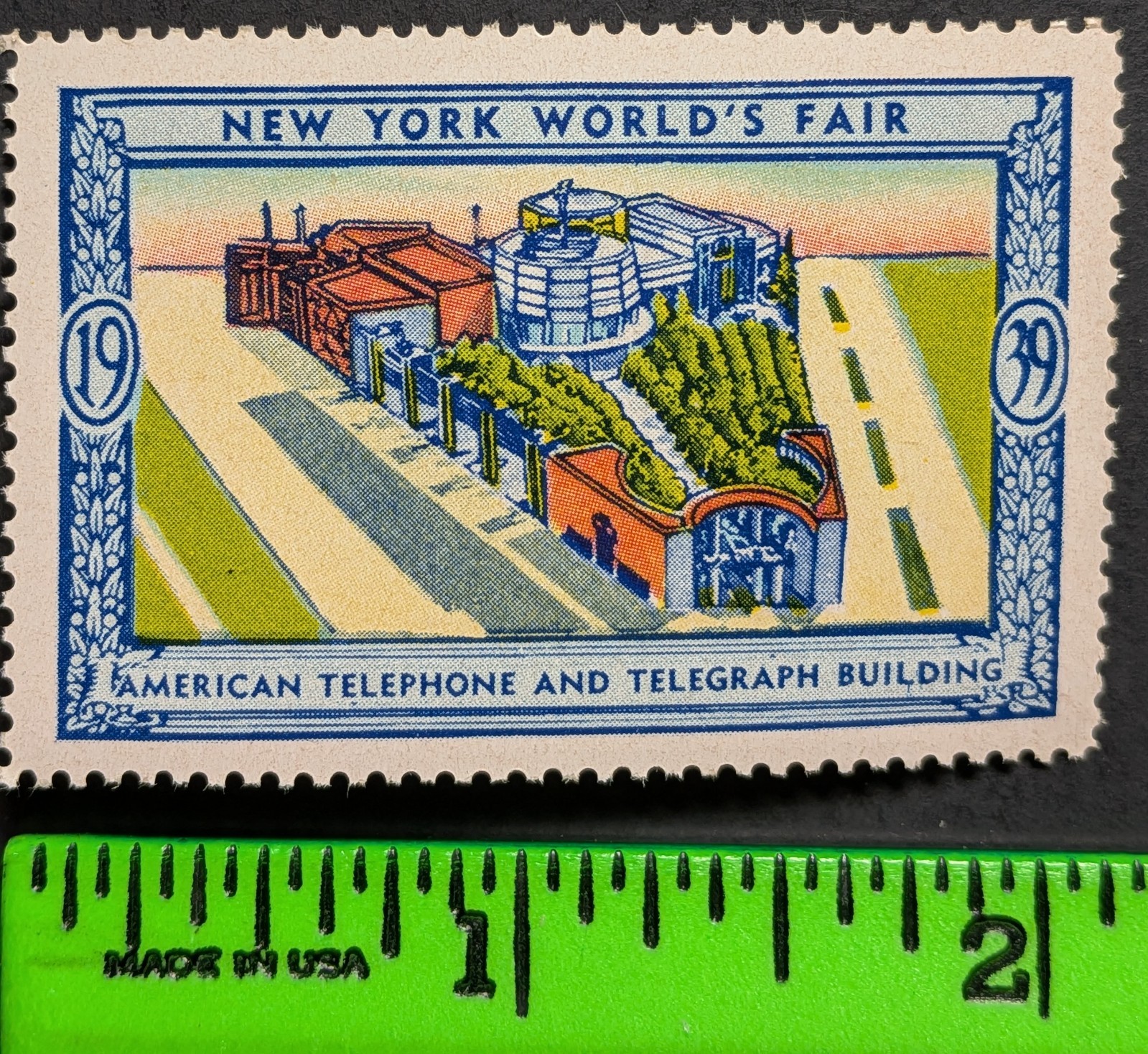 Telephone & Telegram 1939 New York World’s Fair Poster Stamp