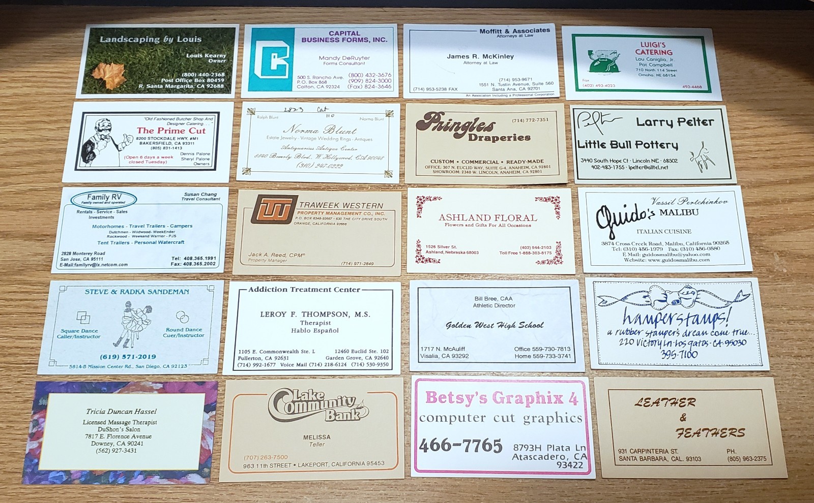 🔥 LOT of 100 Misc. BUSINESS CARDS w/ BORDERS for BUSINESS CARD COLLECTION L13