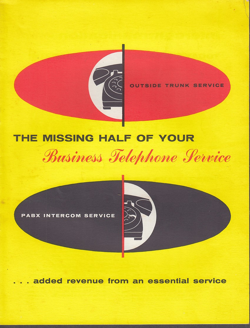 Connecticut Telephone & Electric PABX Intercom Service brochure 1950s