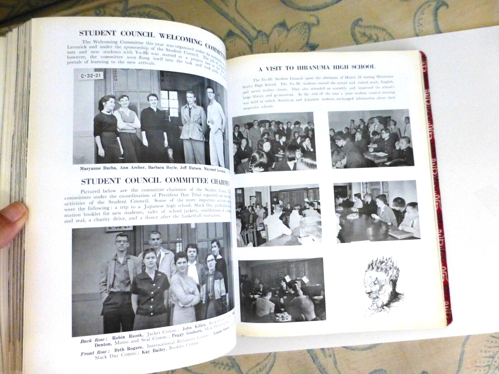 YEARBOOK YOKOHOMA AMERICAN HIGH SCHOOL JAPAN YO HI ANNUAL 1958 BEACH NEGUCHI