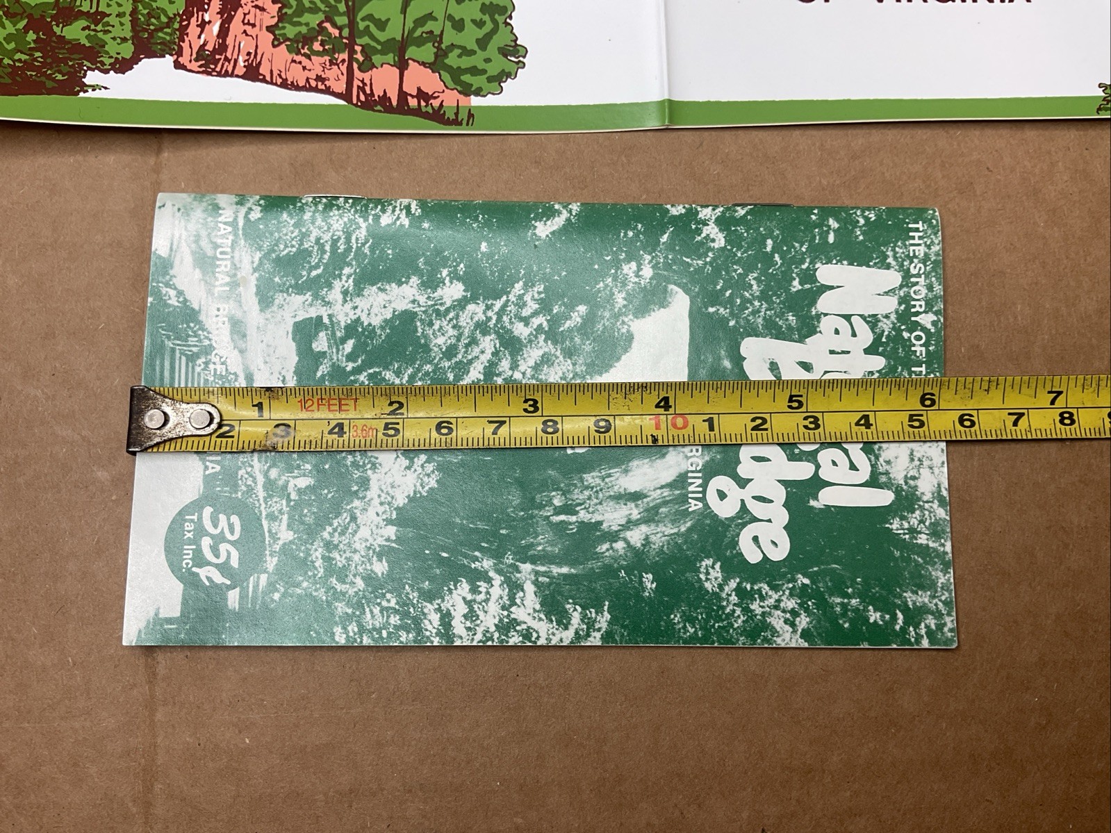 Vintage Natural Bridge Brochure & Bumper Sticker Virginia B68