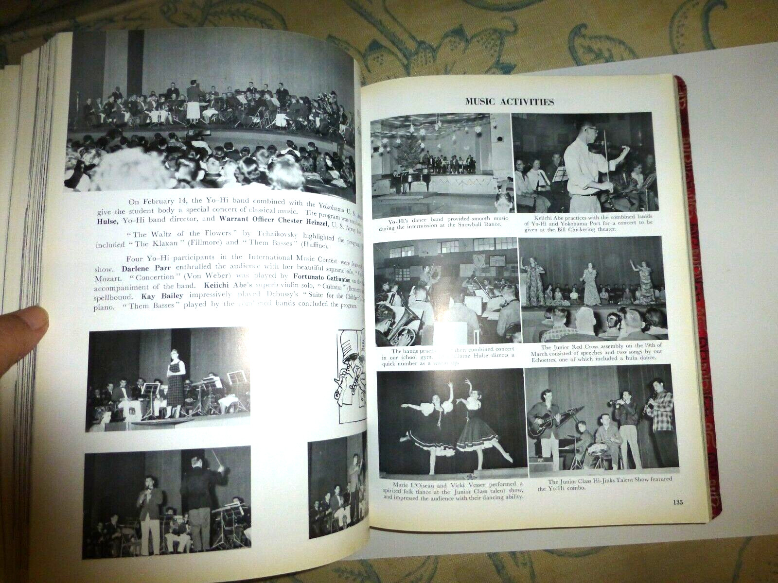 YEARBOOK YOKOHOMA AMERICAN HIGH SCHOOL JAPAN YO HI ANNUAL 1958 BEACH NEGUCHI
