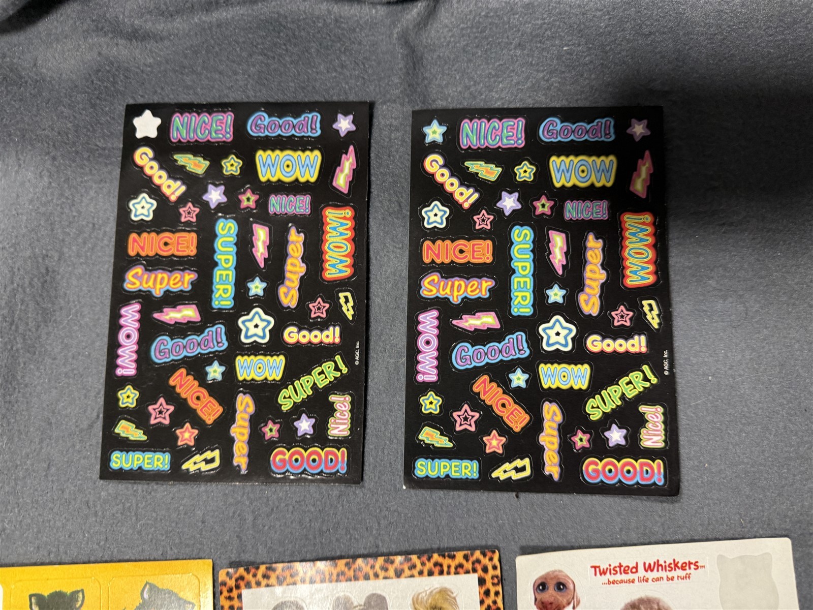 #1 VINTAGE LOT OF STICKERS 80’S 90’S STICKER SHEET LOT OF 15