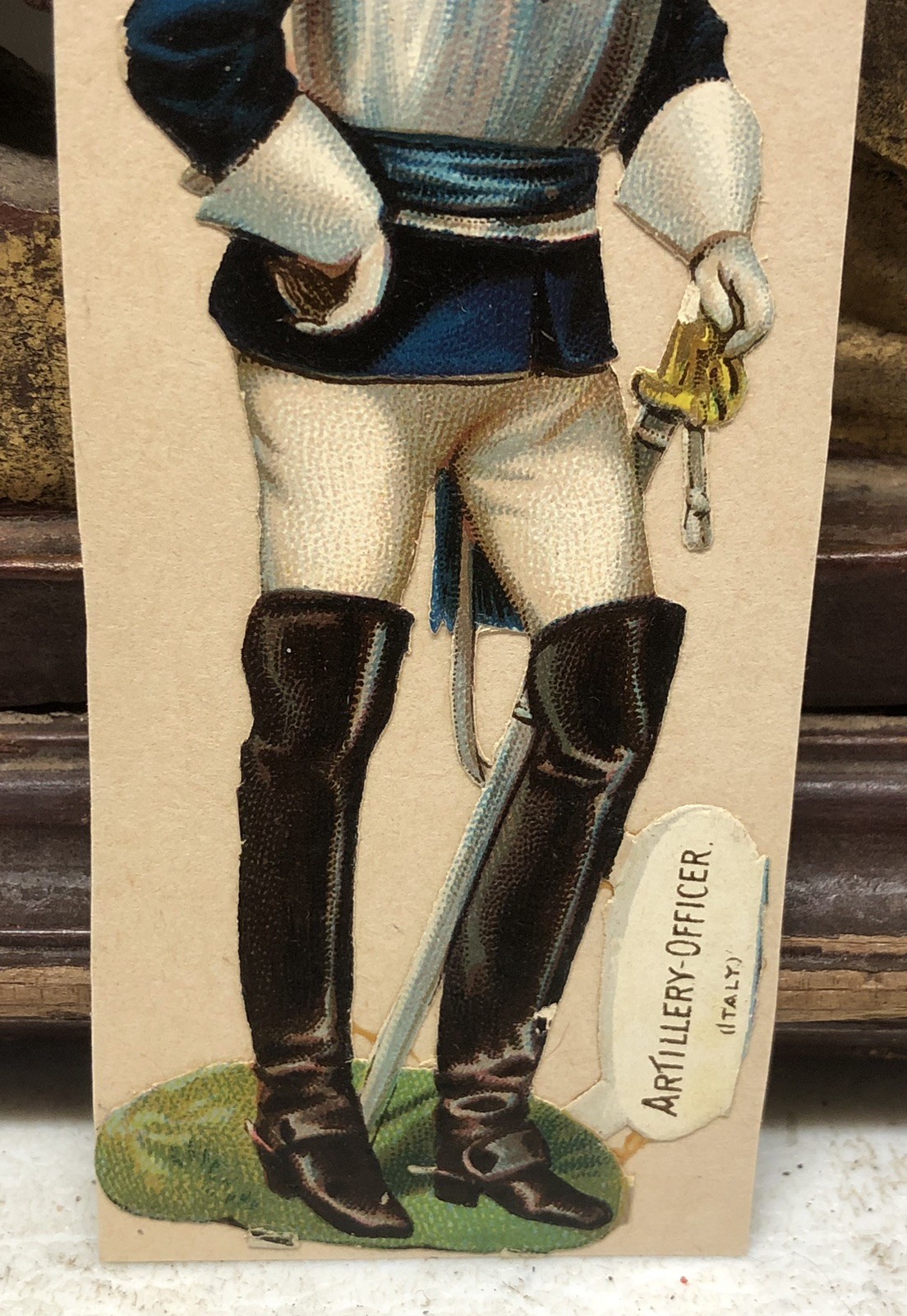 Artillery Officer Die Cut Scrap by Raphael Tuck & Sons Military Italy #270 – L1