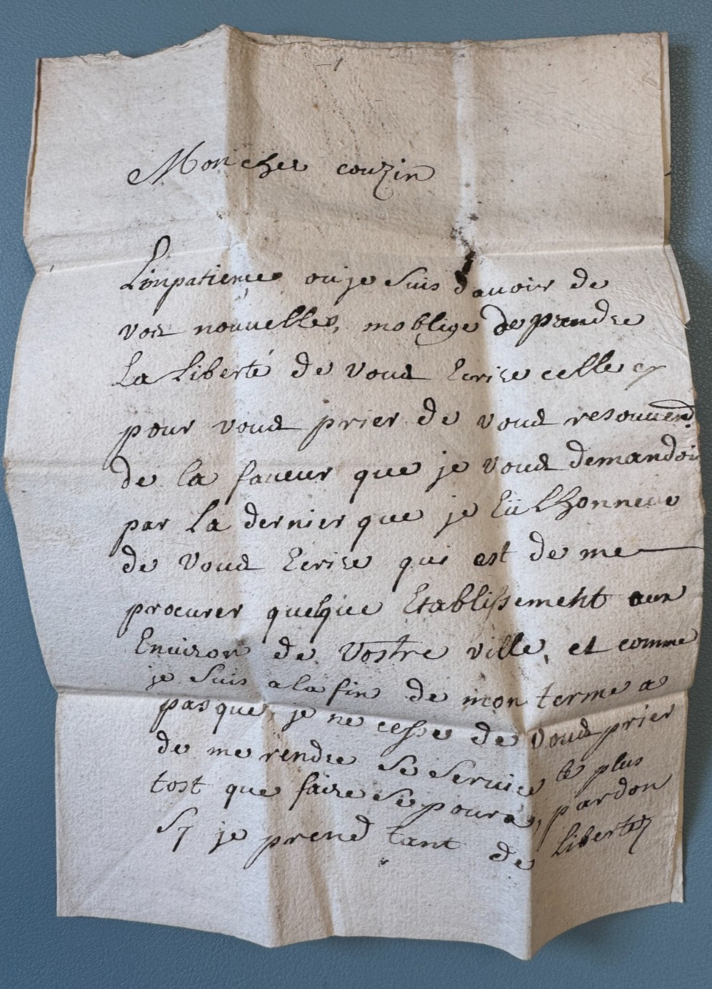 Handwritten SUP and RR Mark on PITHIVIERS Letter 1731 Old Letter France