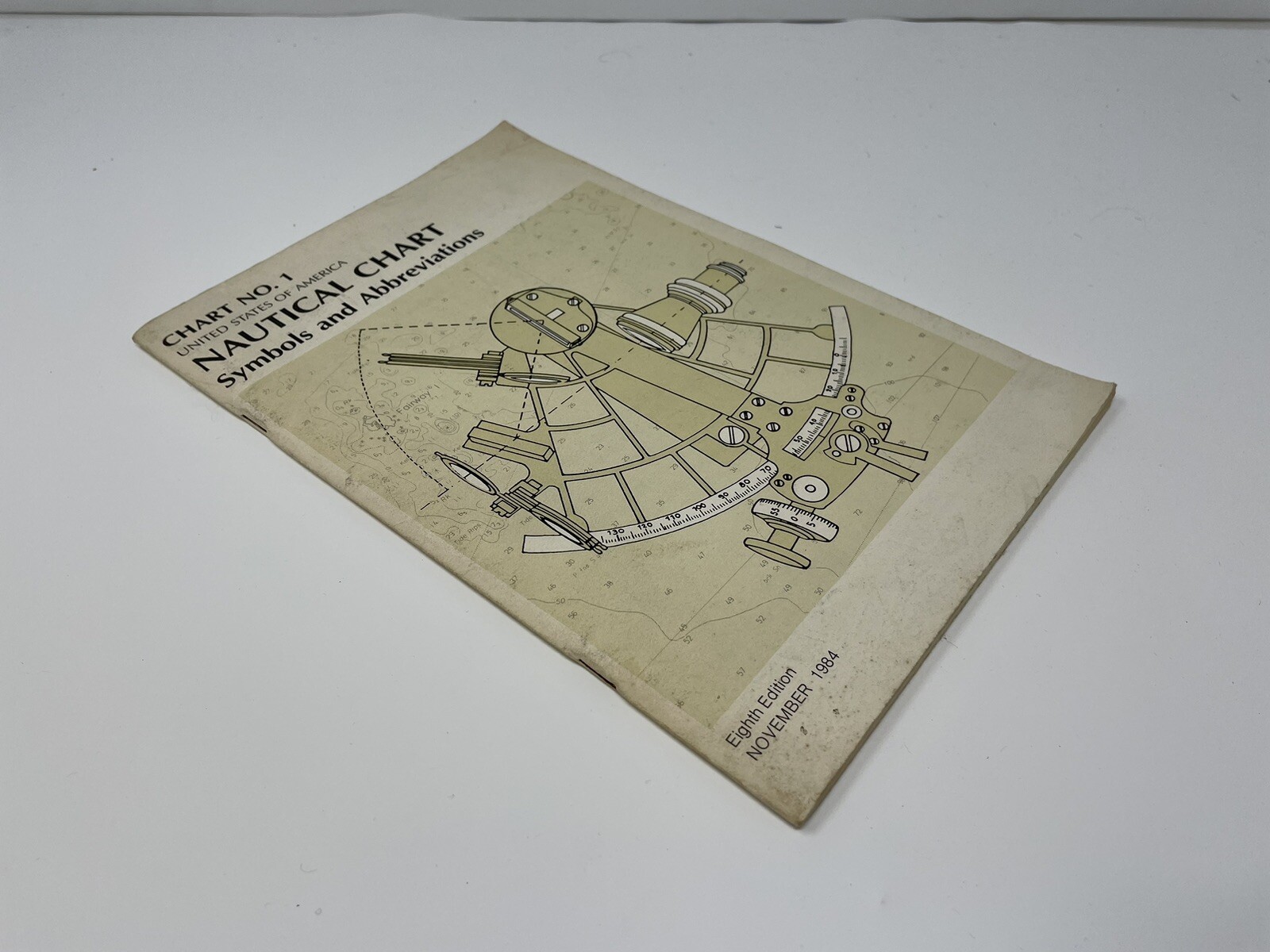 Vintage Nautical Chart Symbols Abbreviations United States of America Chart 1 84