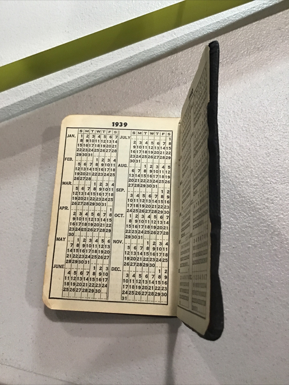 1939 GE General Electric Map, Calendar, Date Book Mini Guide Canton Ohio Co