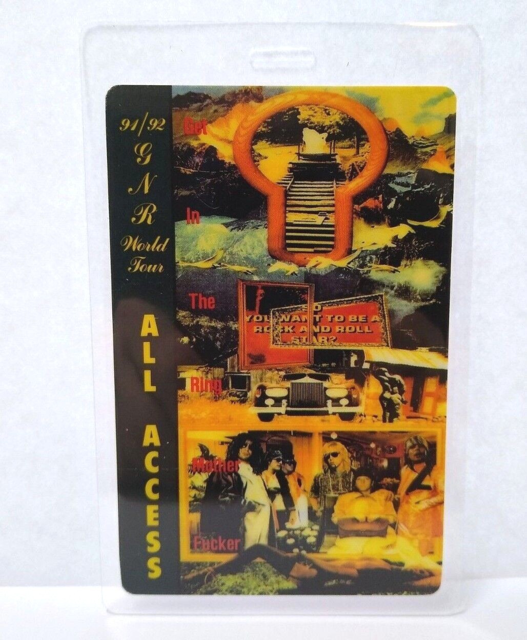 Guns N Roses Use Your Illusion Backstage Pass Original 1991 Hard Rock Metal