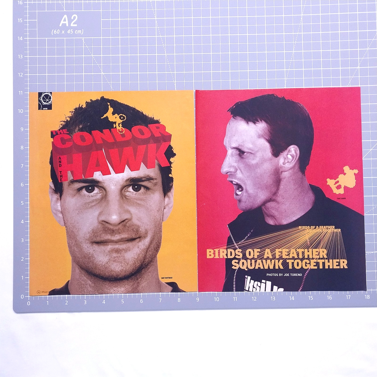 2002 Tony Hawk & Matt Hoffman Vintage Magazine Photograph Pages – Lot of 2