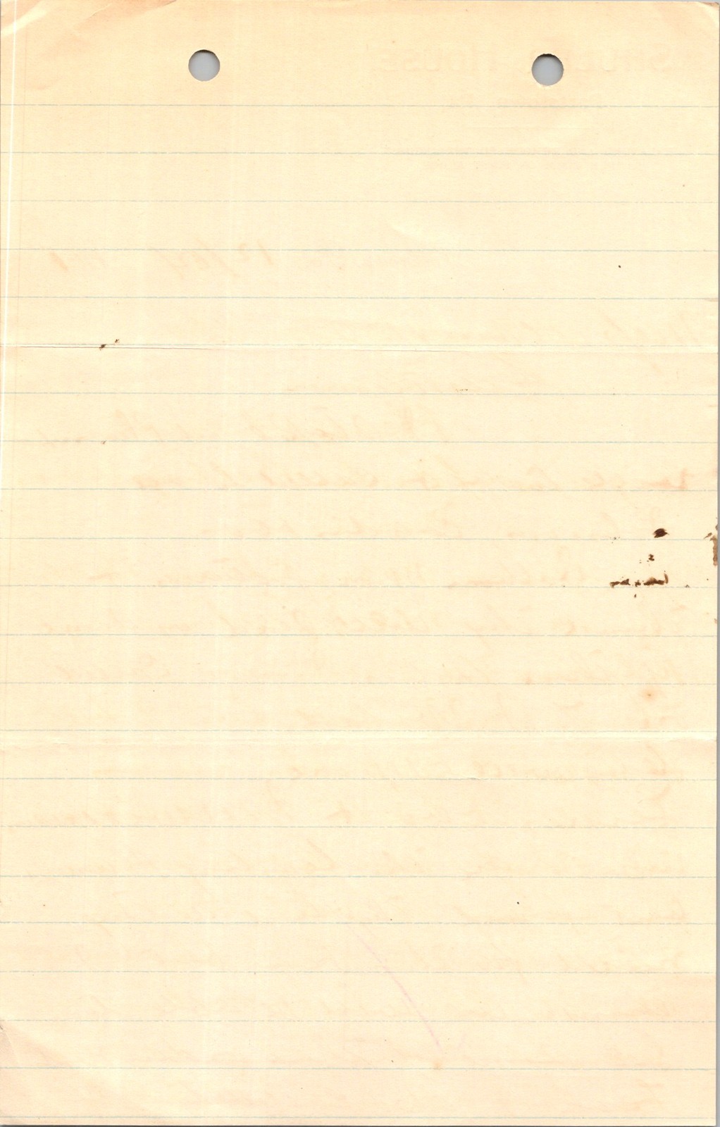 1901 Shuler House Hotel Letter Albright & Co Phoenixville PA Salesman Report