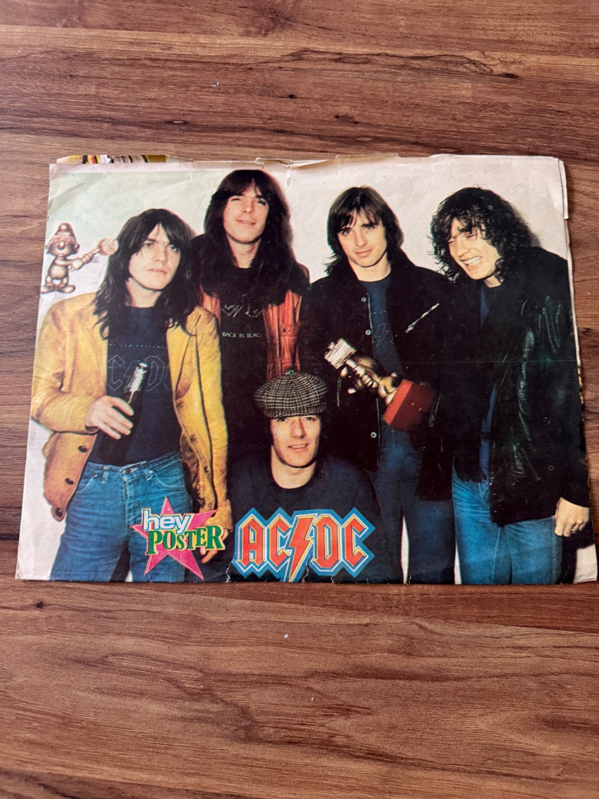 AC DC Vintage Original Turkish Magazine Gift Poster Angus Young Rare Rock Band